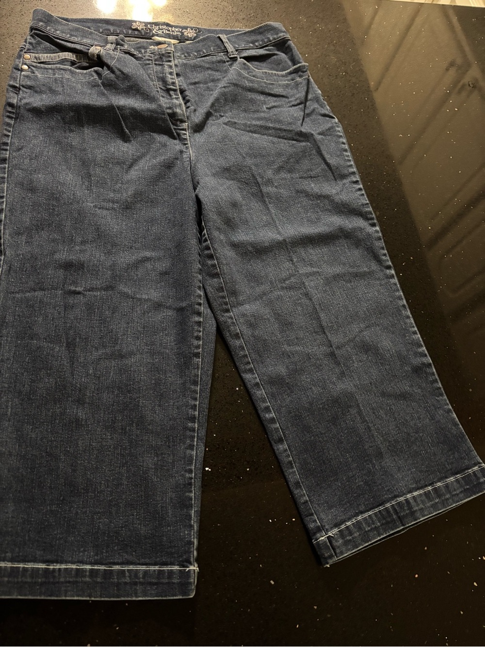 Christopher & Banks Dark Blue Capris